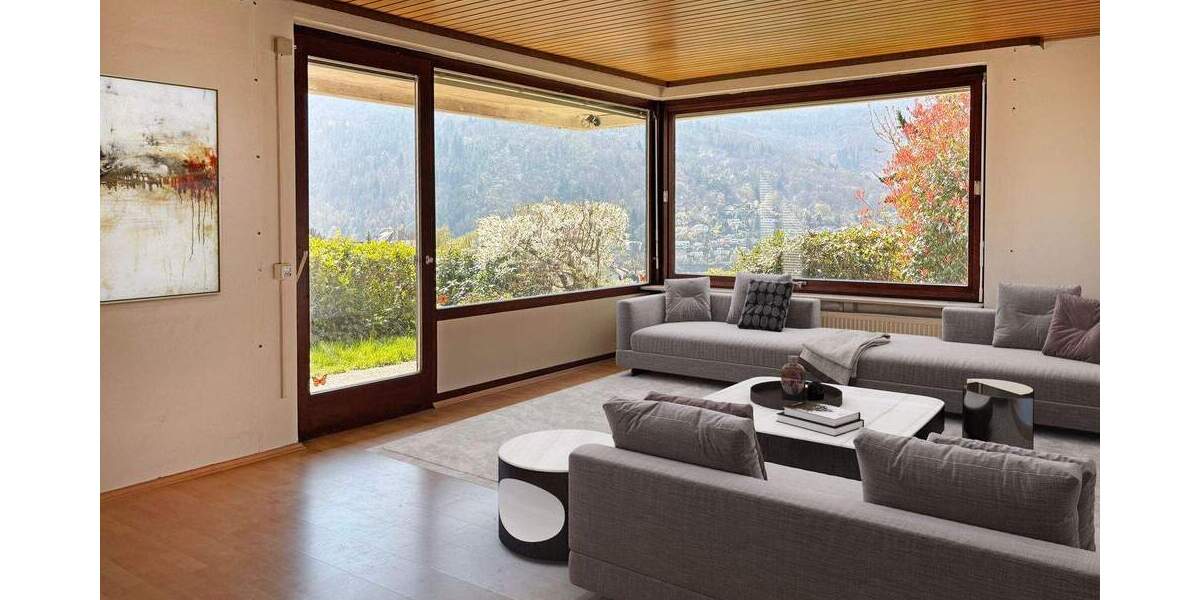 Architektur & Ausblick: großzügiges Zweifamilienhaus im Bauhausstil in Heidelberg 6 zimmer