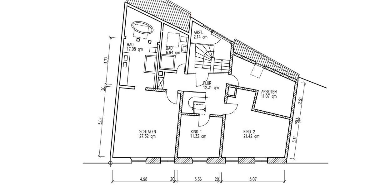 Maisonettenwohnung Weinheim - 5 Zimmer, 170 m&sup2;, 2.380&euro; | Angebot:26006803