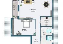 2ZKB-DG-Wohnung in bevorzugter Wohnlage von Weinheim