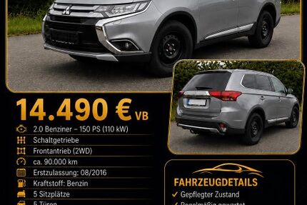 Mitsubishi Outlander 88.467 km 14.490 &euro; Dielheim/Horrenberg 69234