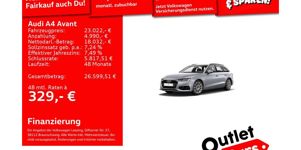 Audi A4 50.916 km 22.699 &euro; Weinheim 69469