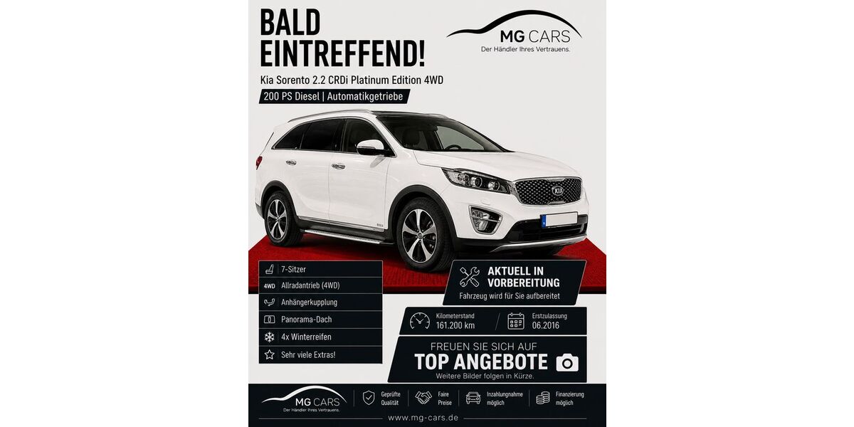 Kia Sorento 161.200 km 18.950 &euro; Mannheim 68309