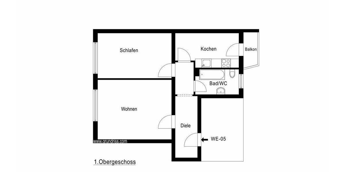 Etagenwohnung Mannheim Schwetzingerstadt - 2 Zimmer, 58 m&sup2;, 269.000&euro; | Angebot:26815781