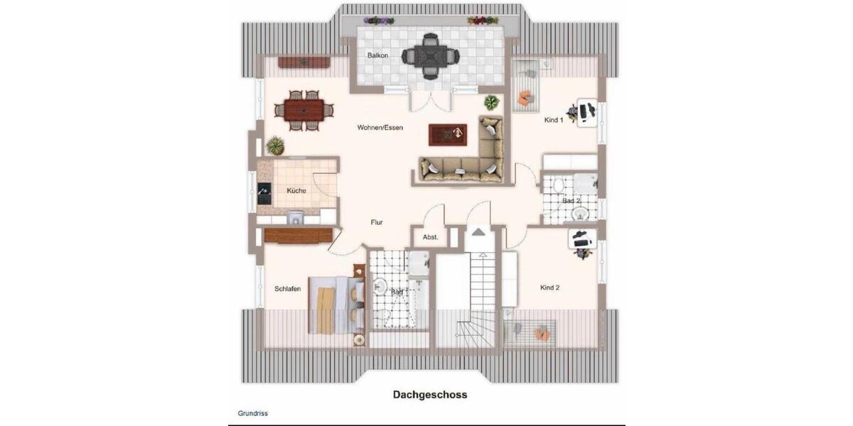 Dachgeschoßwohnung Zwingenberg - 4 Zimmer, 112 m&sup2;, 378.000&euro; | Angebot:26150971