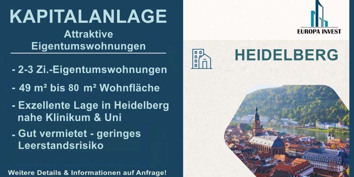 Etagenwohnung Heidelberg Handschuhsheim - 2 Zimmer, 59 m&sup2;, 376.500&euro; | Angebot:26998023