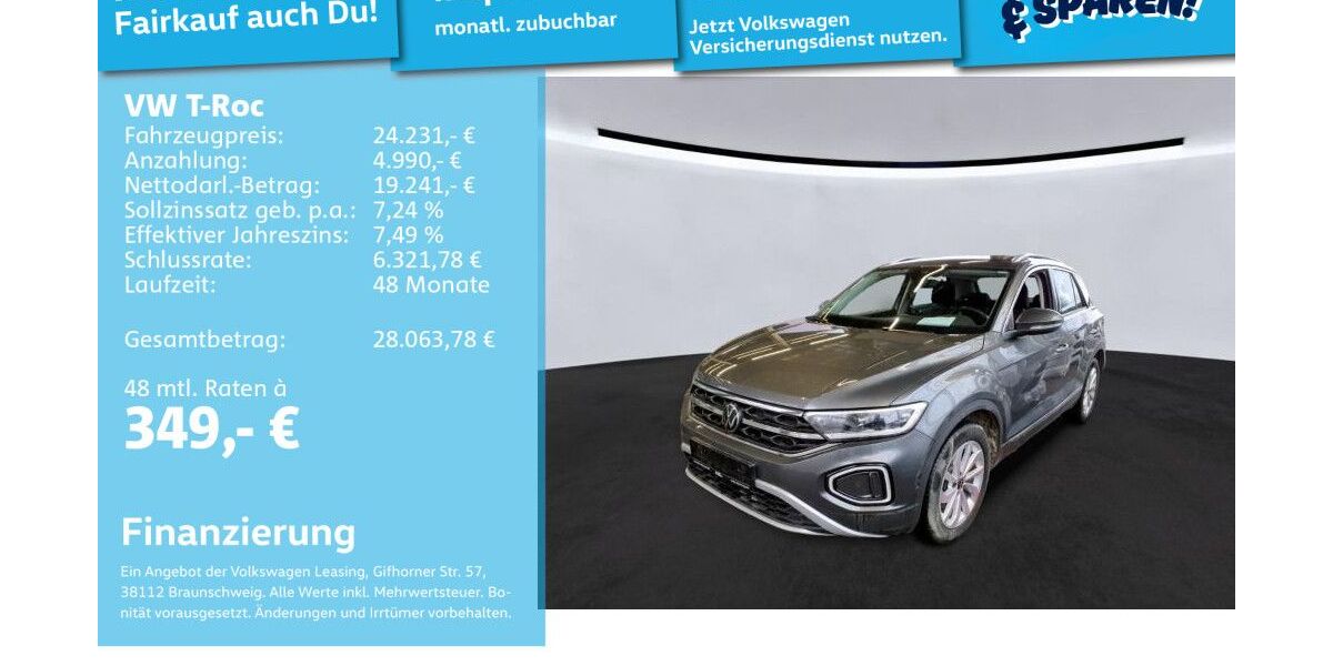 VW T-Roc 102.982 km 23.989 &euro; Mannheim 68309