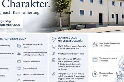Wohnung Gernsheim - 2 Zimmer, 61 m&sup2;, 970&euro; | Angebot:27080794