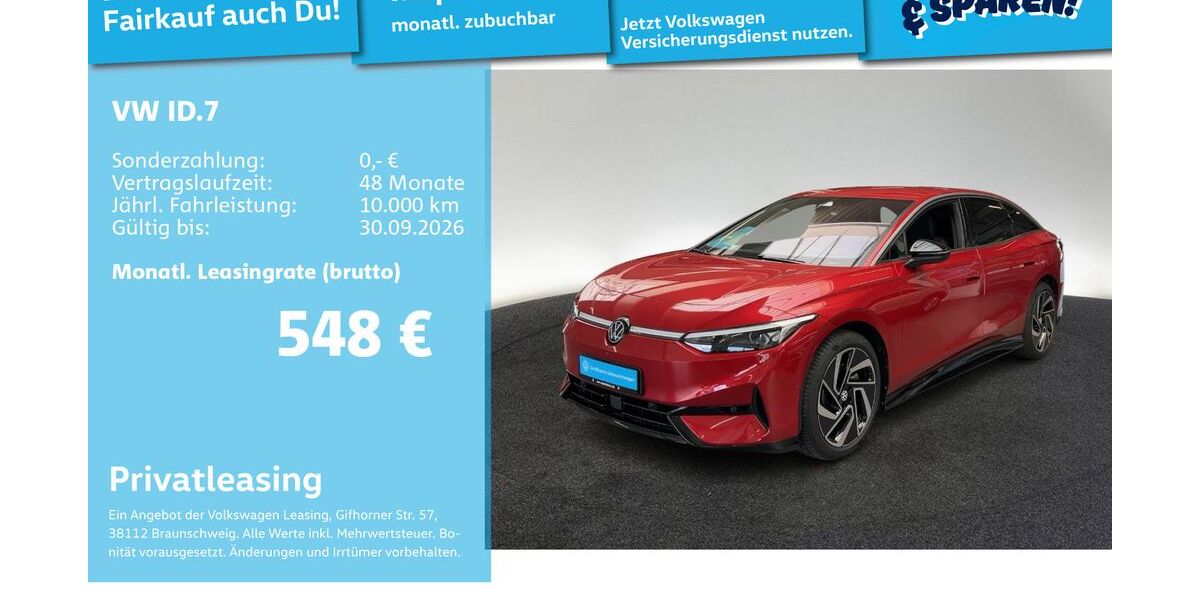 VW ID.7 16.640 km 46.499 &euro; Mannheim 68309