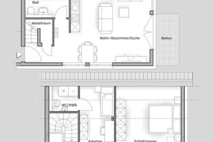 Wohnung Mannheim Hochstätt - 3 Zimmer, 69 m&sup2;, 1.065&euro; | Angebot:26309593