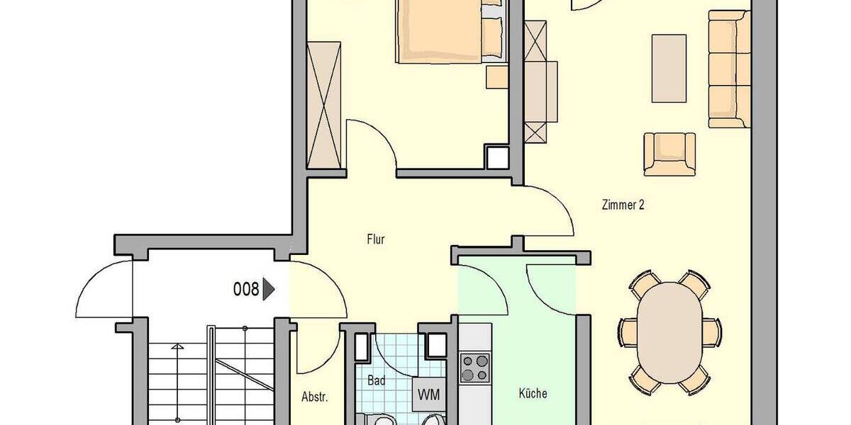 Etagenwohnung Philippsburg - 2 Zimmer, 72 m&sup2;, 669&euro; | Angebot:26918119
