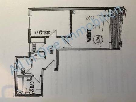 Etagenwohnung Ludwigshafen am Rhein Mitte - 2 Zimmer, 55 m&sup2;, 145.000&euro; | Angebot:25822071