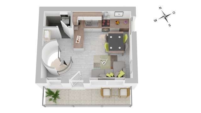 Wohnung zum Kaufen in Mannheim 229.000 € 51 m² 2 zimmer