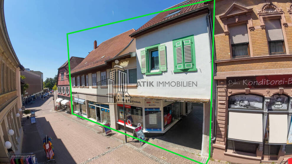 ATIK: *Entwickler aufgepasst* Wohn- u. Geschäftshaus mit Dachausbau-Potenzial in der Fußgängerzone