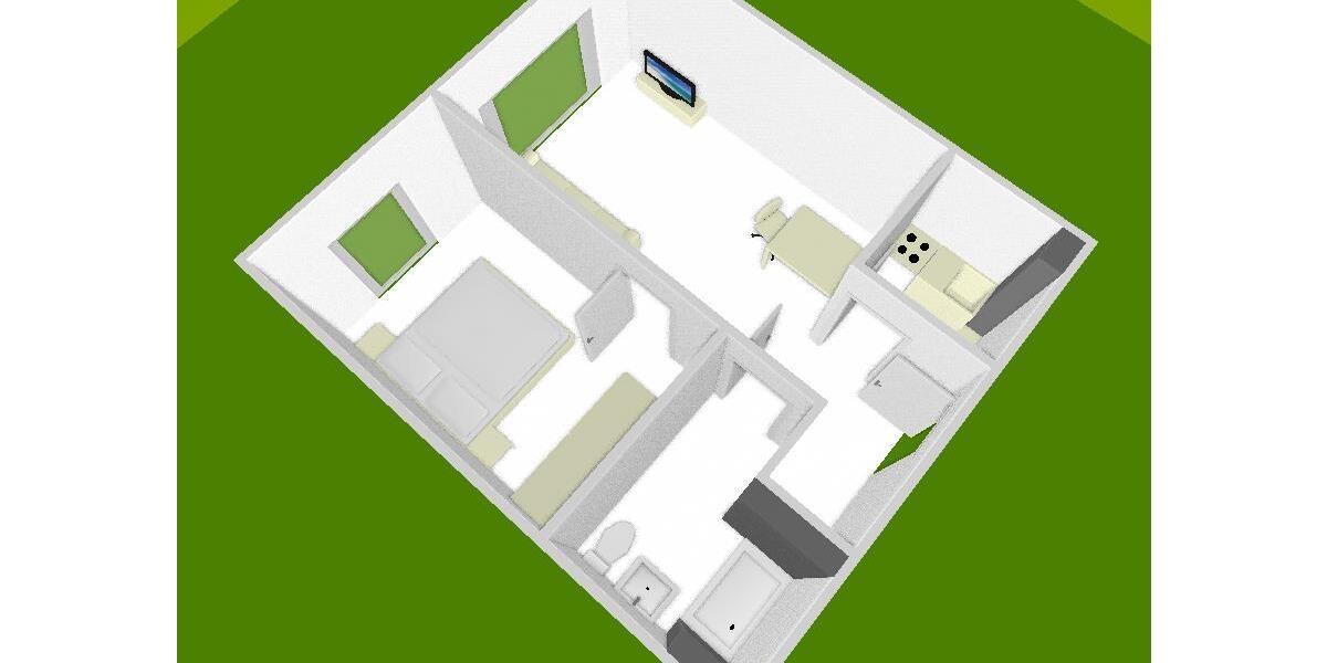Erdgeschoßwohnung Worms - 2 Zimmer, 43 m&sup2;, 145.000&euro; | Angebot:26278617