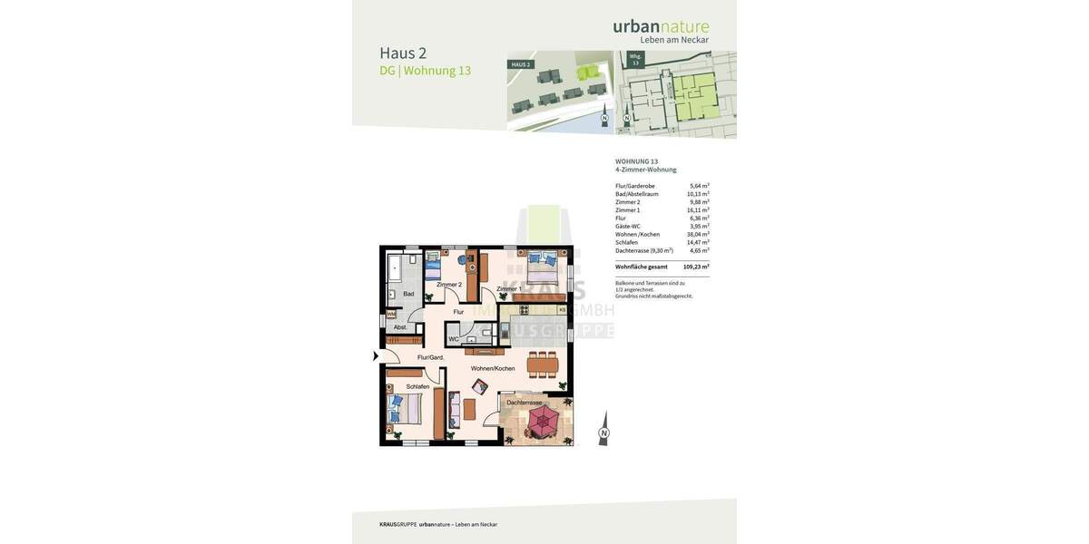 Etagenwohnung Heidelberg Ziegelhausen - 4 Zimmer, 109 m&sup2;, 1.025.000&euro; | Angebot:23585696