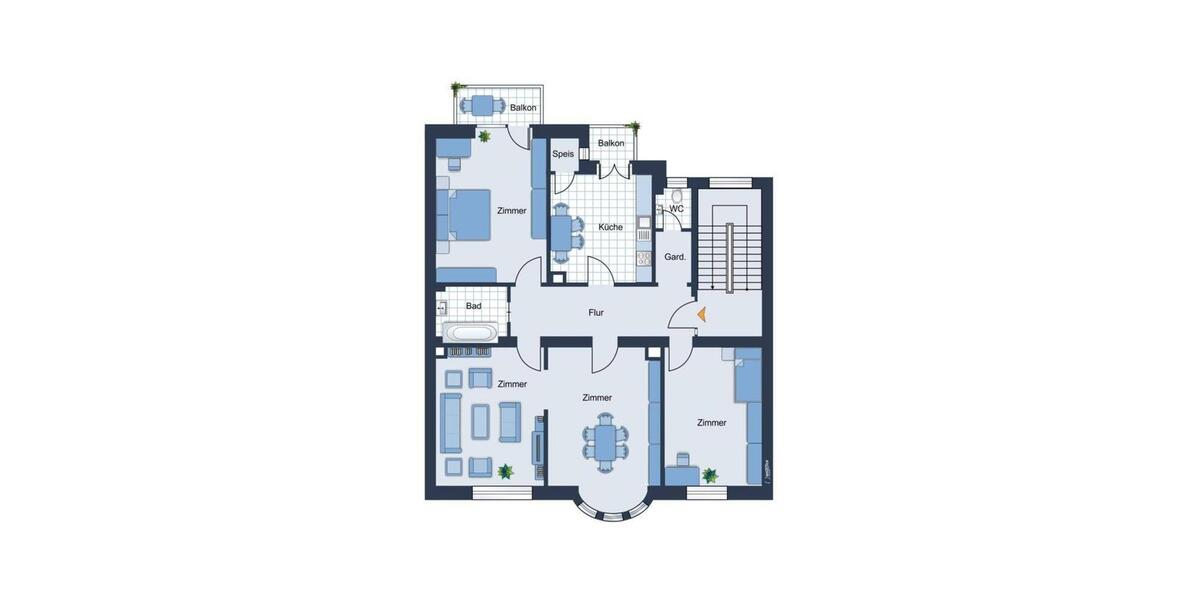 Etagenwohnung Ludwigshafen am Rhein Parkinsel - 4 Zimmer, 114 m&sup2;, 365.000&euro; | Angebot:25710394