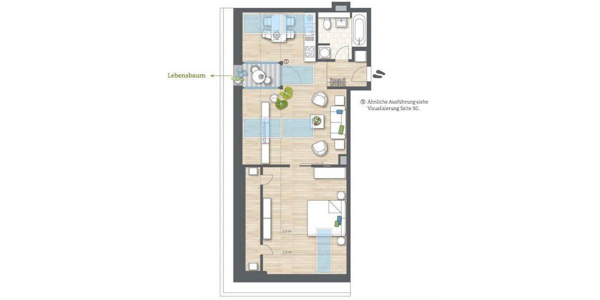 Etagenwohnung Heppenheim - 2 Zimmer, 62 m&sup2;, 324.500&euro; | Angebot:26118135