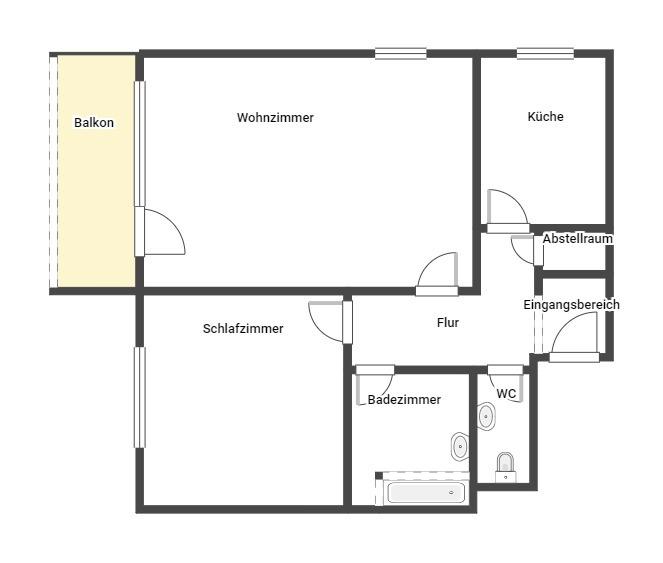 Erdgeschoßwohnung Neustadt an der Weinstraße - 2 Zimmer, 75 m&sup2;, 799&euro; | Angebot:22939612