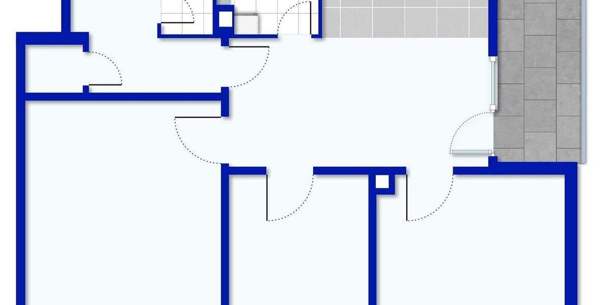Etagenwohnung Ludwigshafen Pfingstweide - 3 Zimmer, 80 m&sup2;, 169.000&euro; | Angebot:25850501