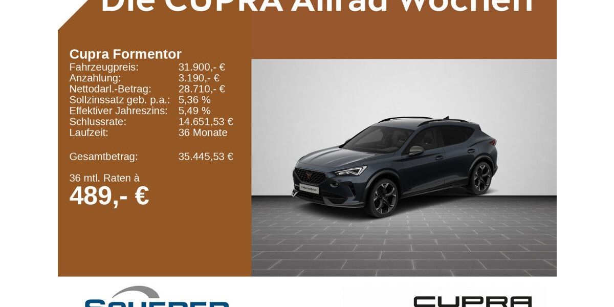 Cupra Formentor 29.723 km 31.900 &euro; Ludwigshafen 67063