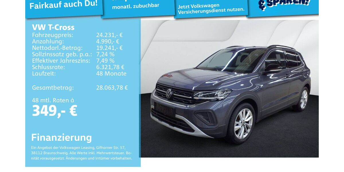 VW T-Cross 24.438 km 23.989 &euro; Mannheim 68309