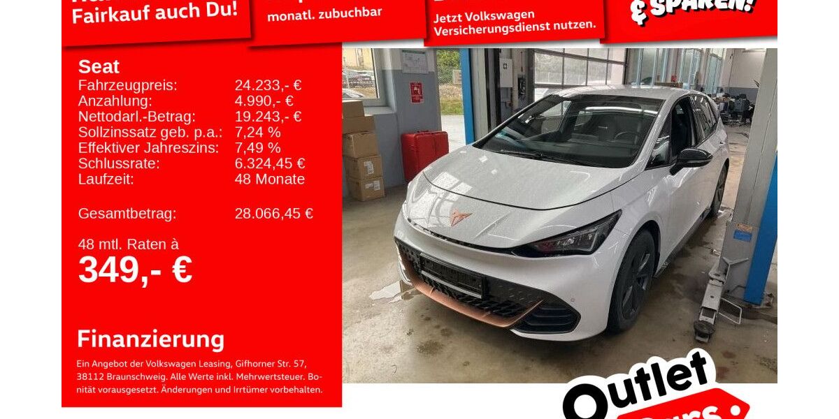 Cupra Born 27.543 km 23.991 &euro; Weinheim 69469