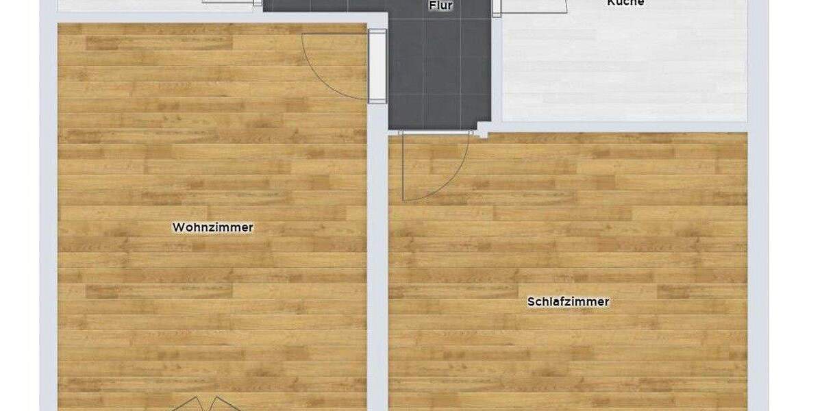 Helle 2-Zimmer Wohnung mit Balkon im 1. OG - Perfekt für Pendler und Studierende 2 zimmer