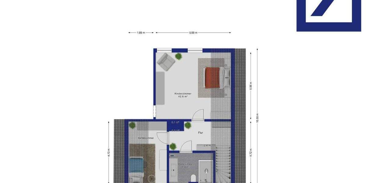 Wohnen und Arbeiten vereint - umfassend sanierte Wohn- und Gewerbeimmobilie auf großem Grundstück 3 zimmer