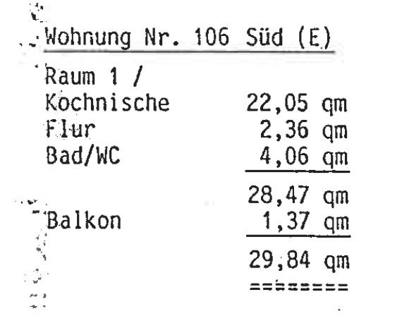 Etagenwohnung Viernheim - 1.5 Zimmer, 30 m&sup2;, 99.000&euro; | Angebot:26047074
