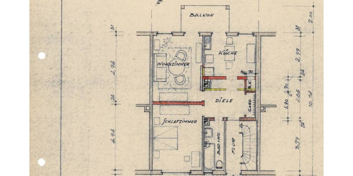 Mehrfamilienhaus, Wohnhaus Mannheim / Almenhof Almenhof - 6 Zimmer, 184 m&sup2;, 535.000&euro; | Angebot:26244510