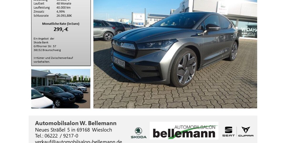 Skoda Enyaq 20.000 km 44.490 &euro; Wiesloch 69168