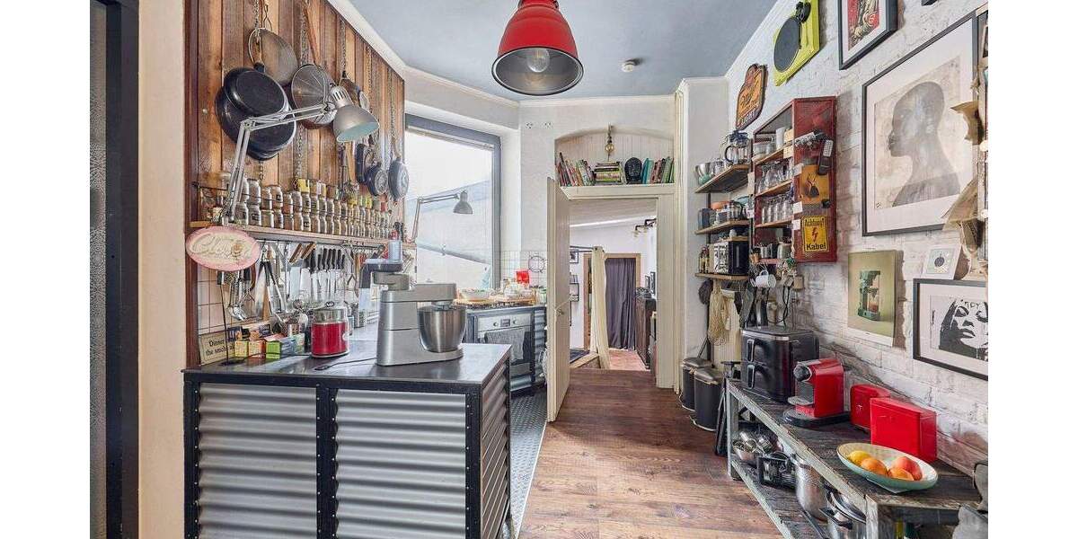 Wohnen mit Atelier-Flair: Charaktervolle Altbau-Einheit mit Hof & großer Nutzfläche - Etagenwohnung Mannheim Neckarstadt | Angebot:25837785
