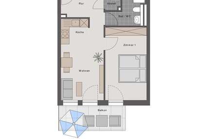 Wohnung zum Mieten in Mannheim 720 € 47 m²