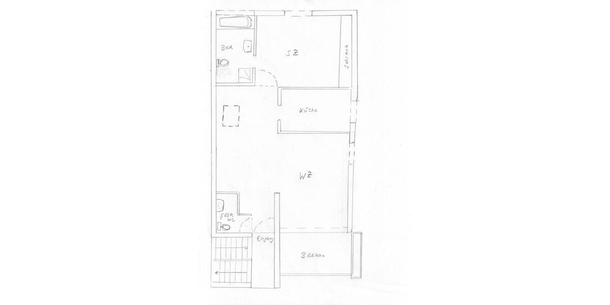 Dachgeschoßwohnung Bensheim - 2 Zimmer, 65 m&sup2;, 780&euro; | Angebot:25261863