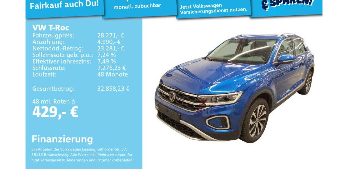 VW T-Roc 16.287 km 27.988 &euro; Mannheim 68309