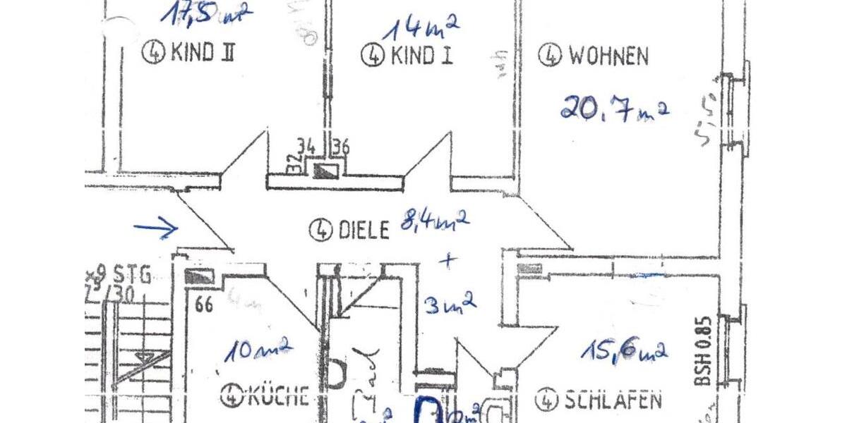 Etagenwohnung Speyer - 4 Zimmer, 100 m&sup2;, 450.000&euro; | Angebot:26790323