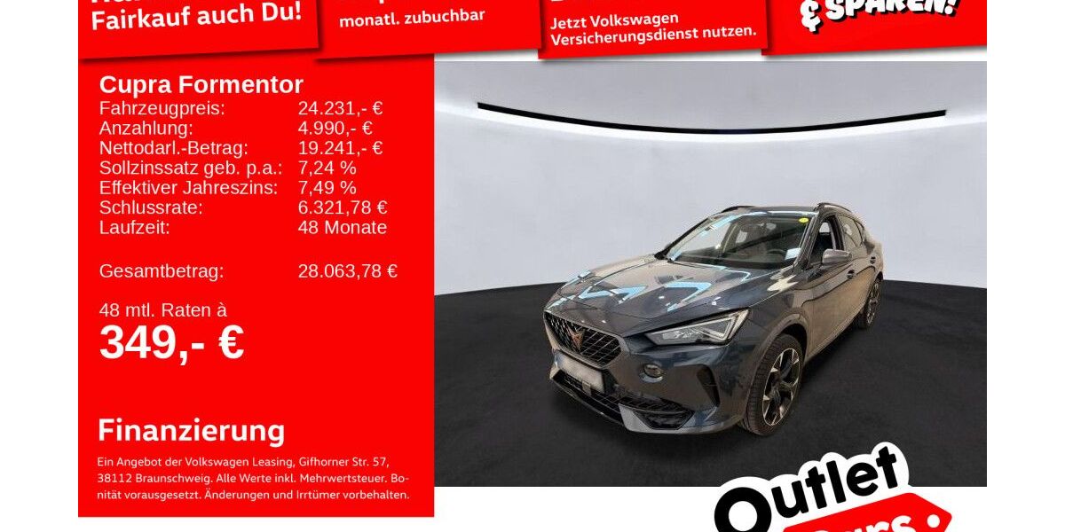 Cupra Formentor 49.480 km 23.989 &euro; Weinheim 69469