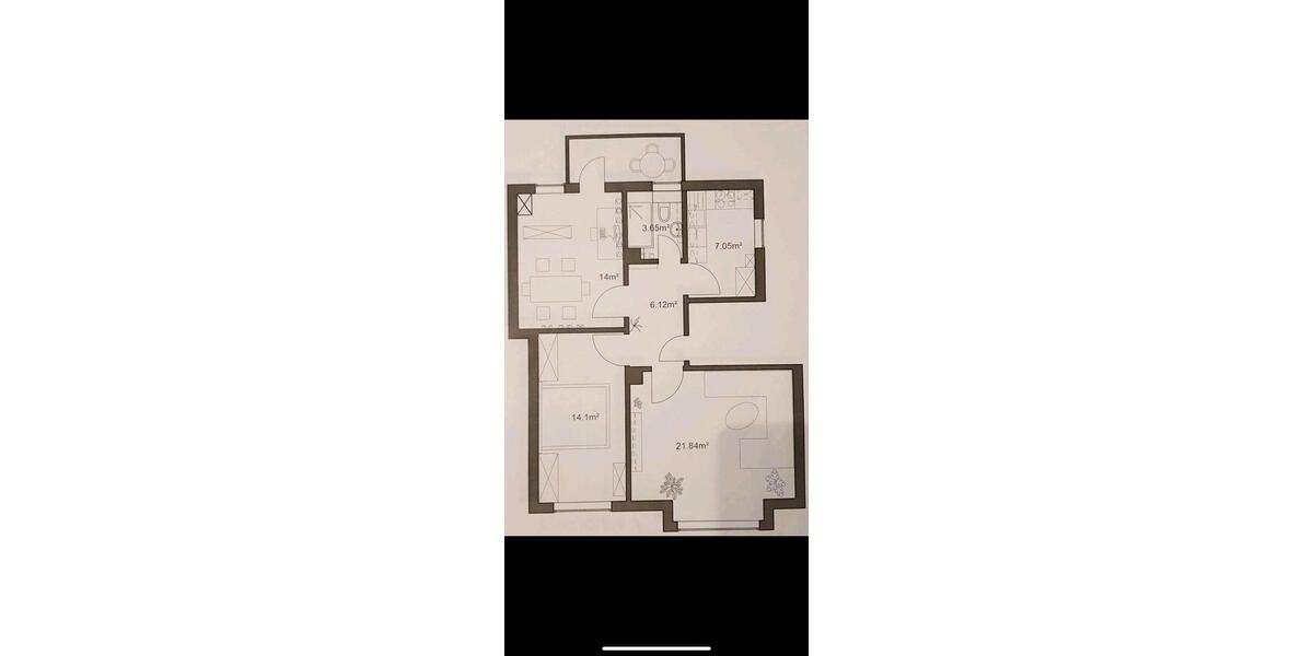 Erdgeschoßwohnung Mannheim Käfertal - 3 Zimmer, 75 m&sup2;, 1.200&euro; | Angebot:26037121