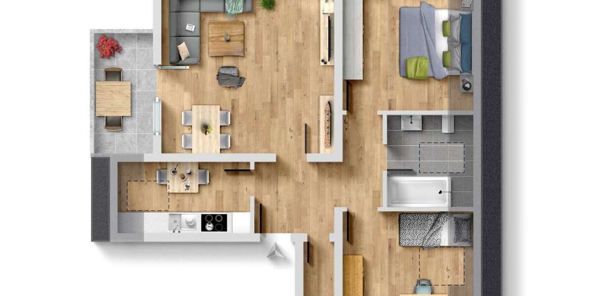 Etagenwohnung Lautertal / Elmshausen Elmshausen - 3 Zimmer, 65 m&sup2;, 159.500&euro; | Angebot:25631064