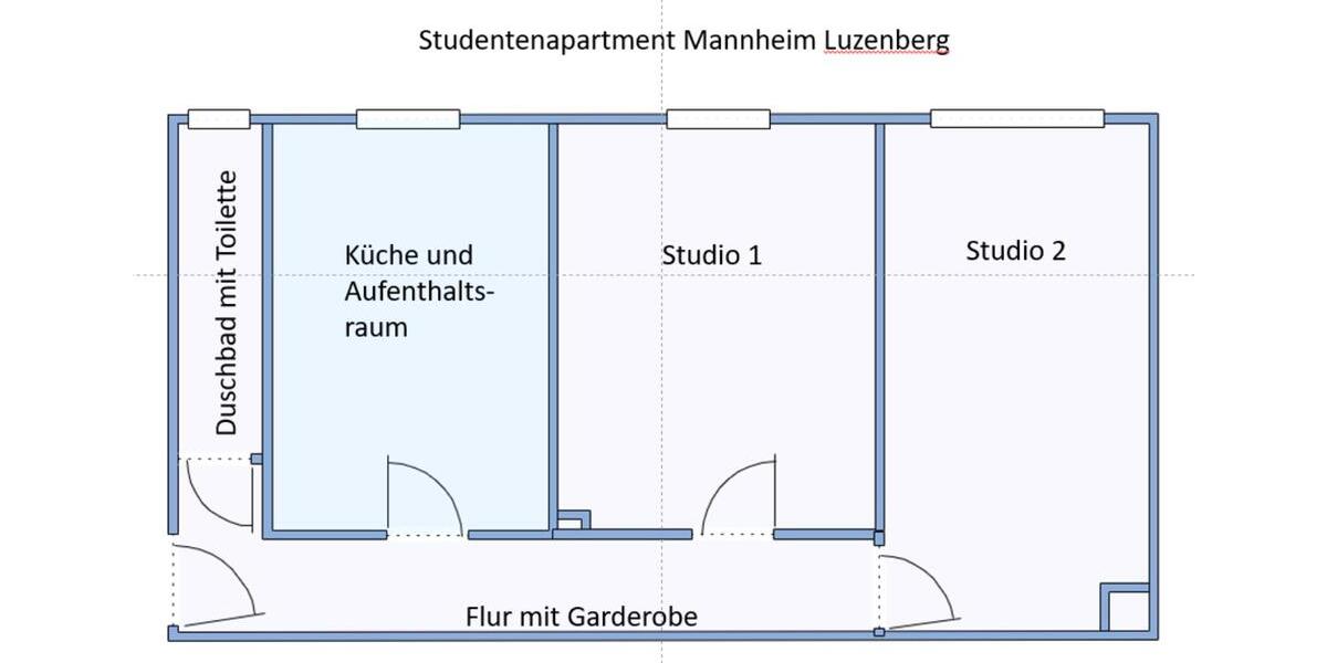 Etagenwohnung Mannheim Gartenstadt - 2 Zimmer, 60 m&sup2;, 830&euro; | Angebot:24585932