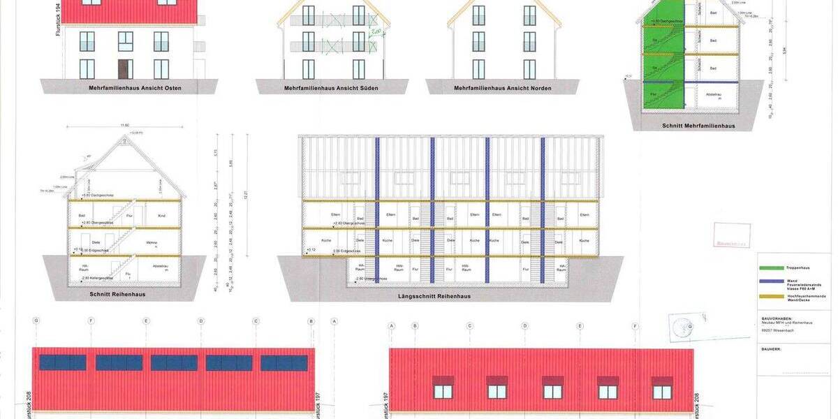ATIK: Grundstück mit erteilter Baugenehmigung für ein 3 Parteien Mehrfamilienhaus + 5 Reihenhäuser - Grundstück Wiesenbach | Angebot:26267196