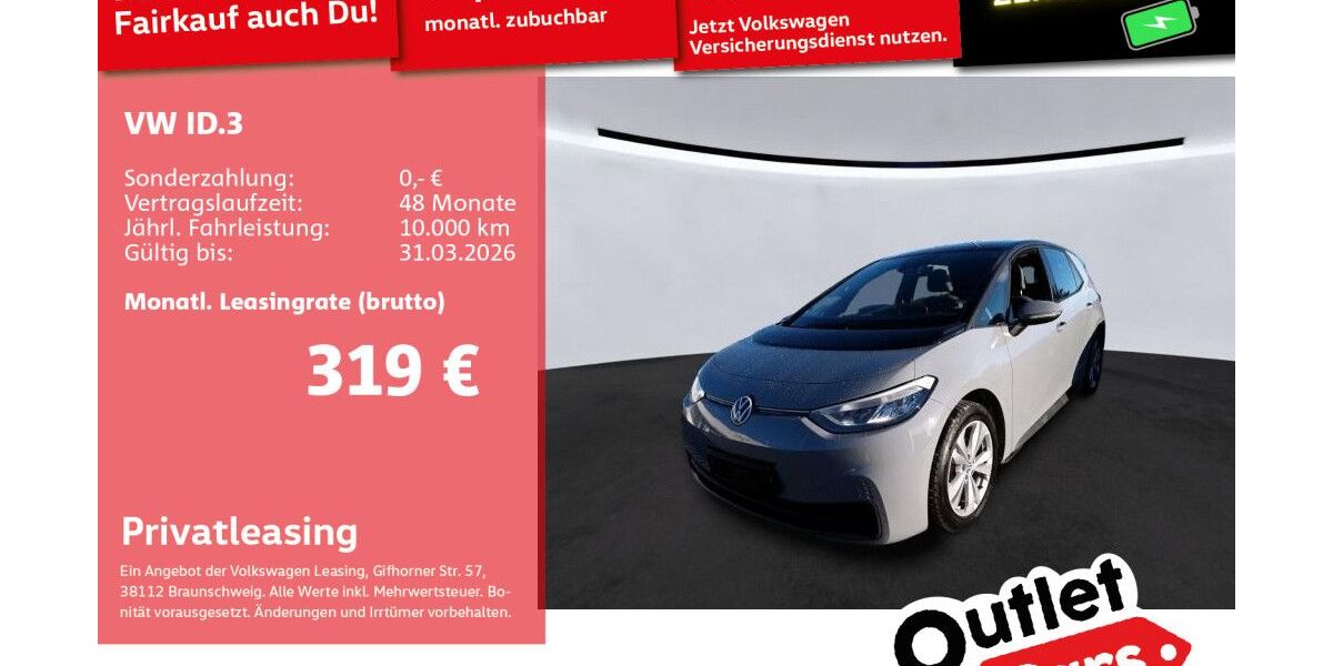 VW ID.3 43.369 km 21.989 &euro; Mannheim 68309