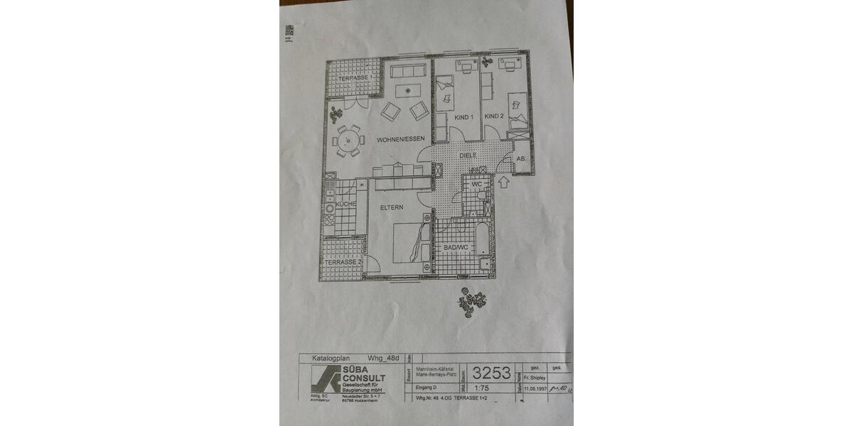 Mehrfamilienhaus, Wohnhaus Mannheim Käfertal - 4 Zimmer, 105 m&sup2;, 369.000&euro; | Angebot:26003405