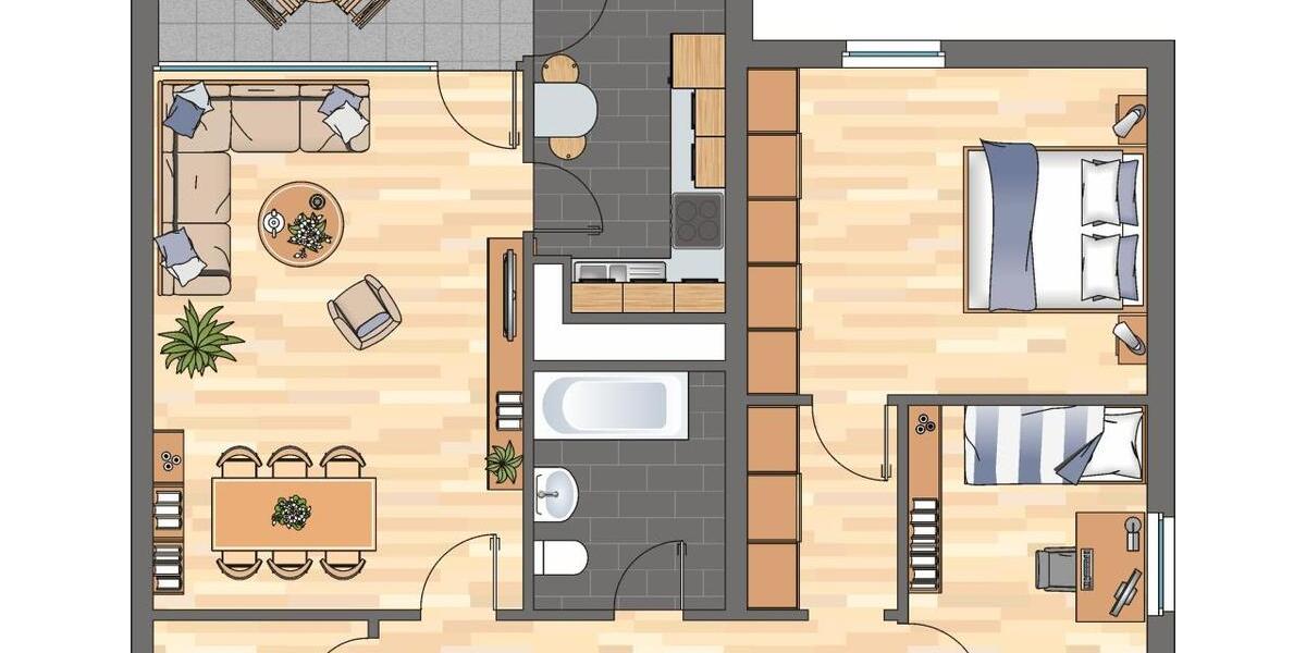 Etagenwohnung Neustadt an der Weinstraße - 3 Zimmer, 72 m&sup2;, 769&euro; | Angebot:25382307