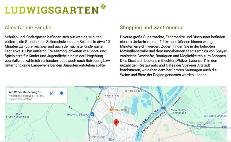 Etagenwohnung Speyer - 2 Zimmer, 57 m&sup2;, 289.000&euro; | Angebot:26819920