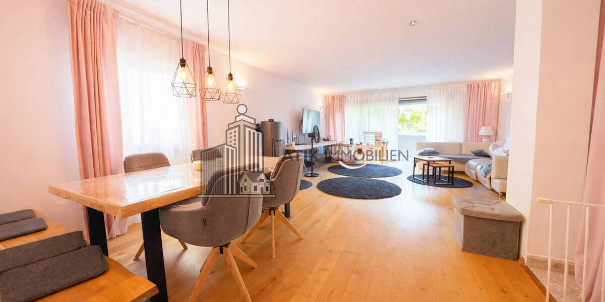 ATIK: Charmante 4-Zimmer-Erdgeschosswohnung mit sonnigem Südbalkon - Etagenwohnung Ketsch | Angebot:26267137