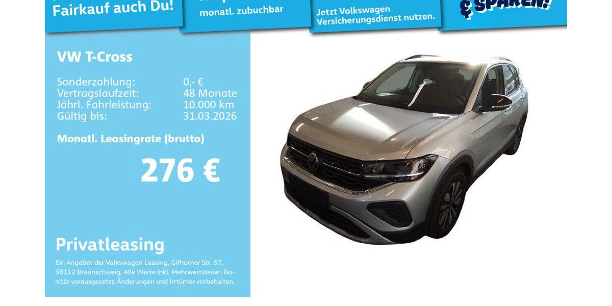 VW T-Cross 9.485 km 23.751 &euro; Mannheim 68309