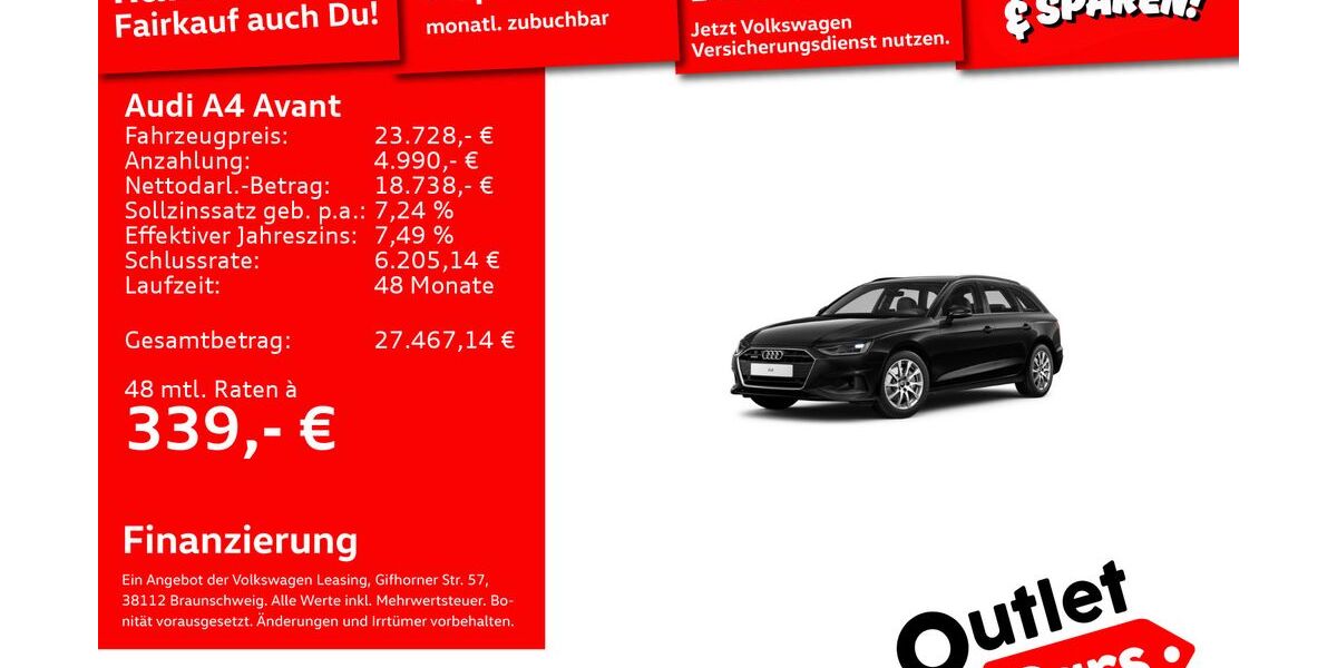 Audi A4 140.333 km 23.292 &euro; Weinheim 69469