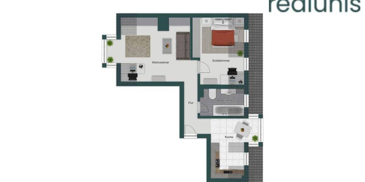 Etagenwohnung Dossenheim - 2 Zimmer, 53 m&sup2;, 190.000&euro; | Angebot:26015671