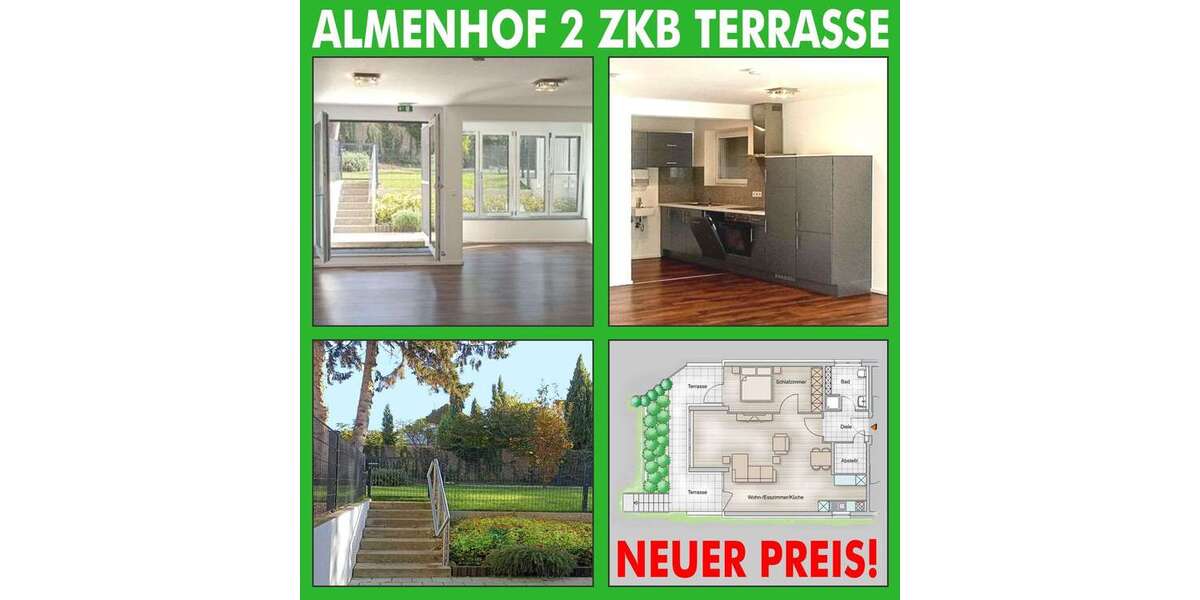 Etagenwohnung Mannheim Almenhof - 2 Zimmer, 77 m&sup2;, 379.000&euro; | Angebot:27008537